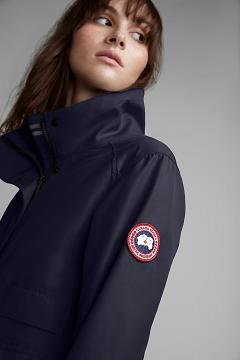 Chamarras Canada Goose Mujer México - Elmira Rompevientos Azul Marino UA4570689
